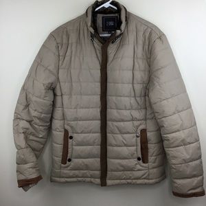 Z-Show Men Puffer Coat Size M Brown